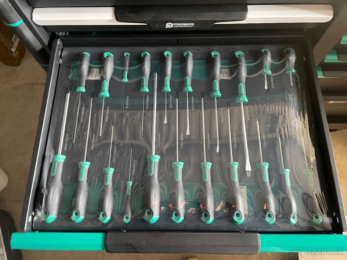 Dielenský vozík Stahlgruppe Jumbo + Aku set náradia - 7