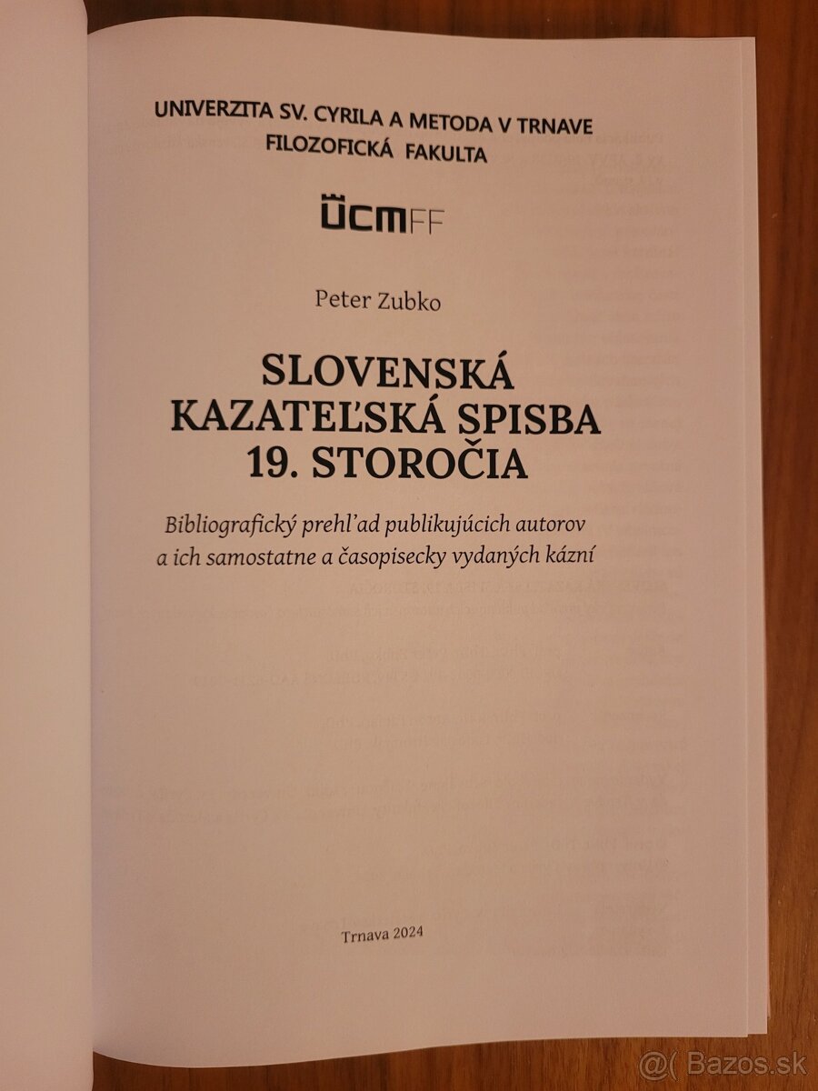 Slovenská kazateľská spisba 19. storočia - 7