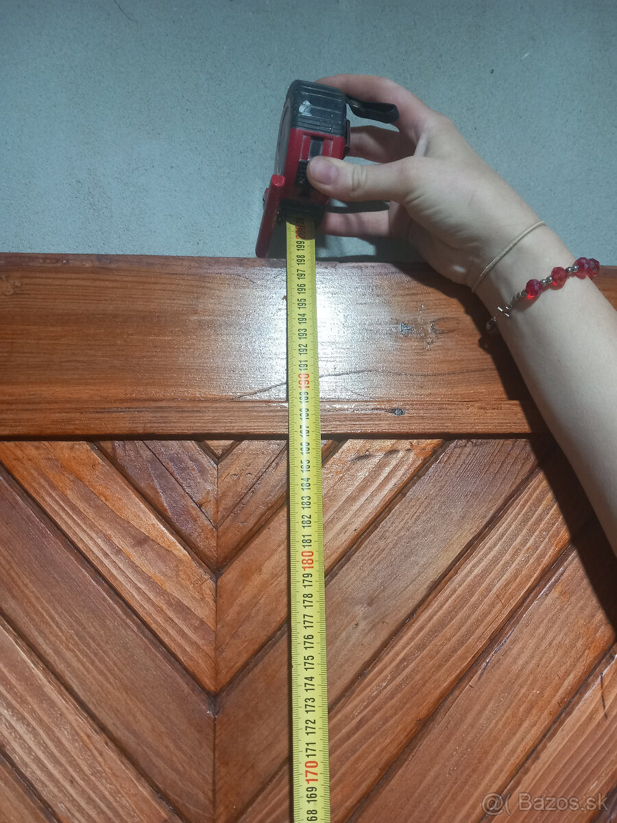 Predám drevené vchodové dvere "90" - 7