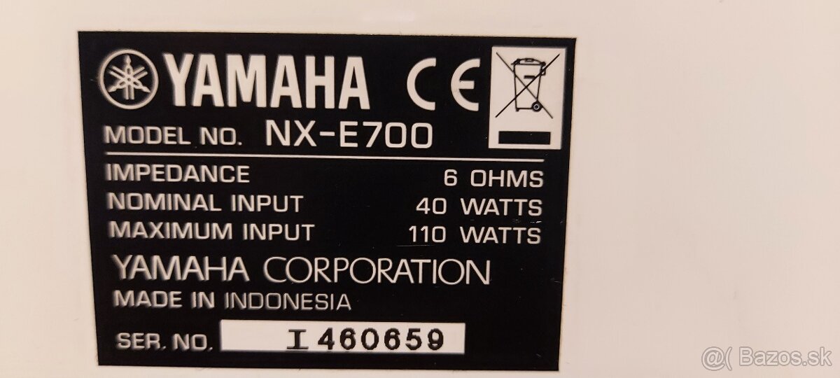 Predám mini systém Yamaha PianoCraft CRXE320 White - 7