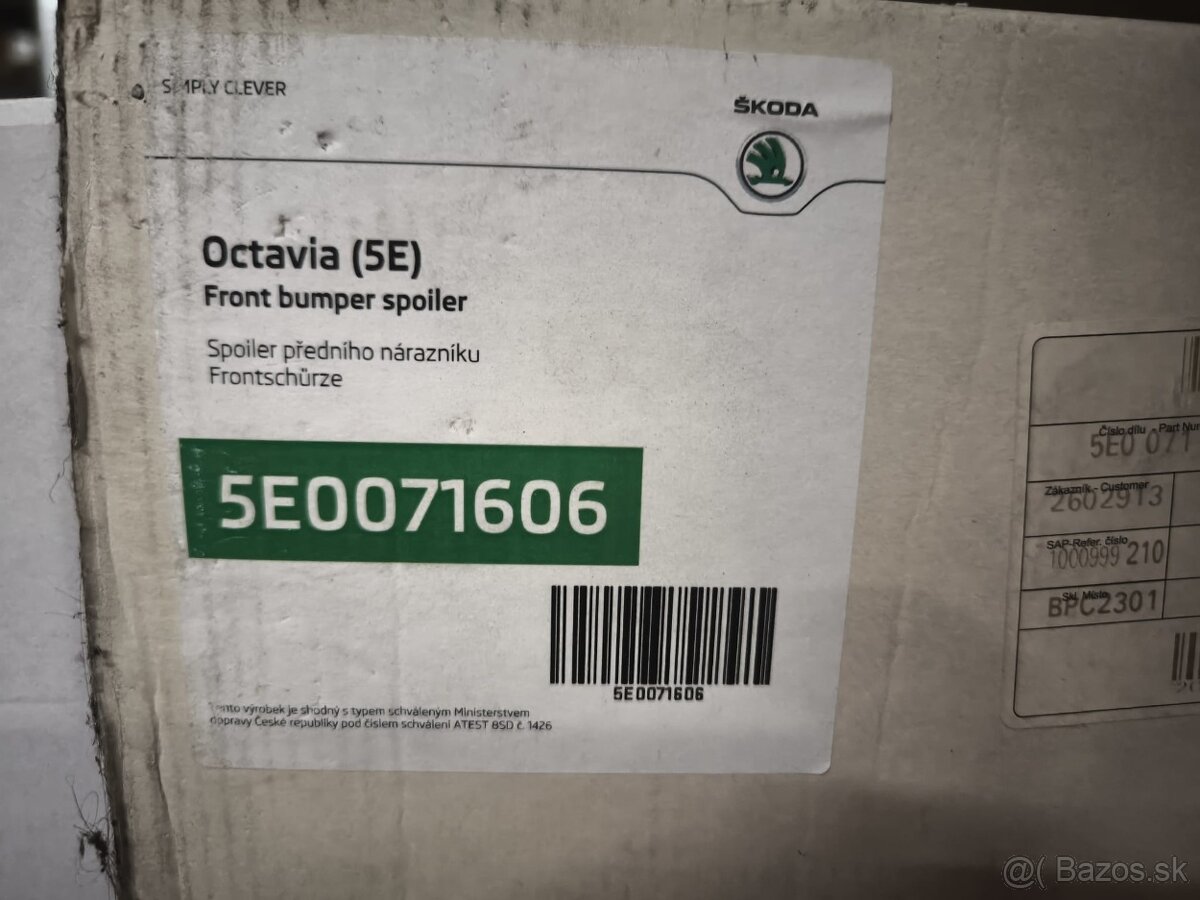 Predný spoiler Škoda Octavia 3 - 7