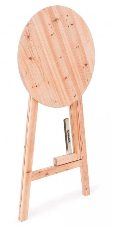 Drevený barový skladací stôl Ø 78 cm - 7