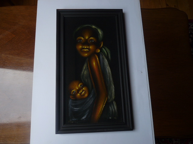 africké ľudové umenie – obrazy 1 - 7