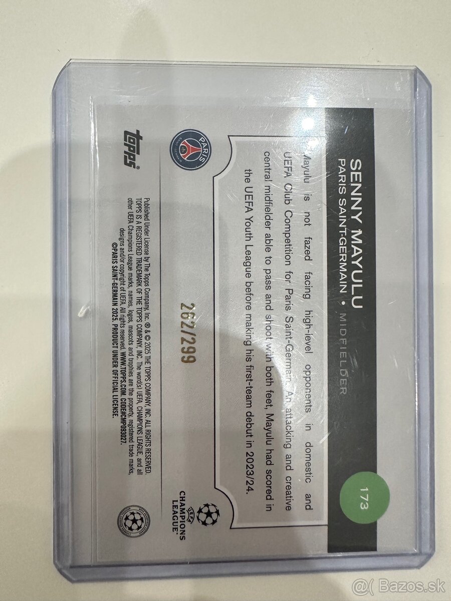 RC FUTBALOVÉ KARTY TOPPS CHROME KARTIČKY ZBERATEĽSKÉ - 7