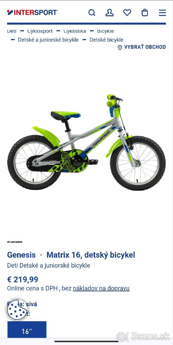 Detský bicykel 16" - 7