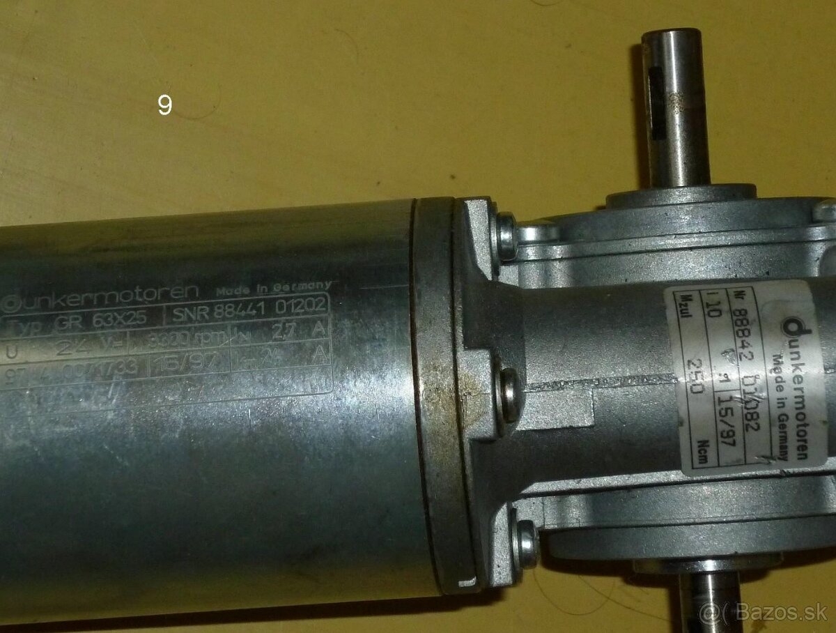 Predám sprevodované motory na 24V - 7