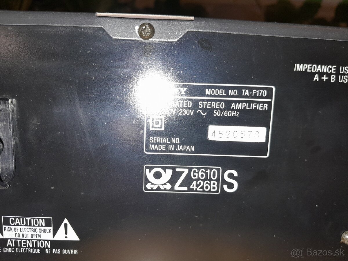 Zosilňovač SONY TA-F170 - 7