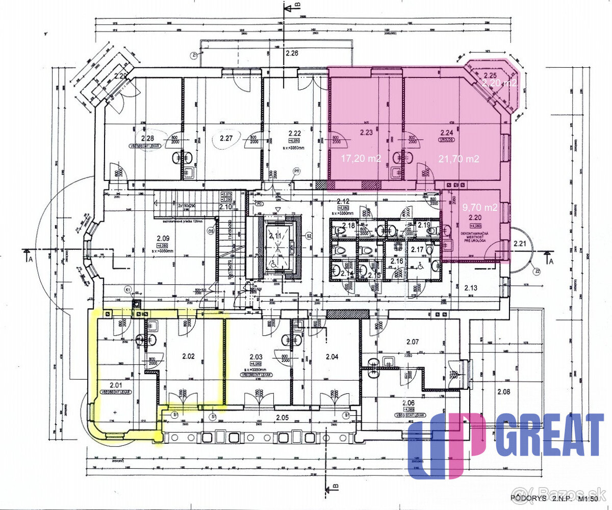PRENÁJOM ambulancia/služby 48,60 m2, Piešťany, Winterova ul. - 7