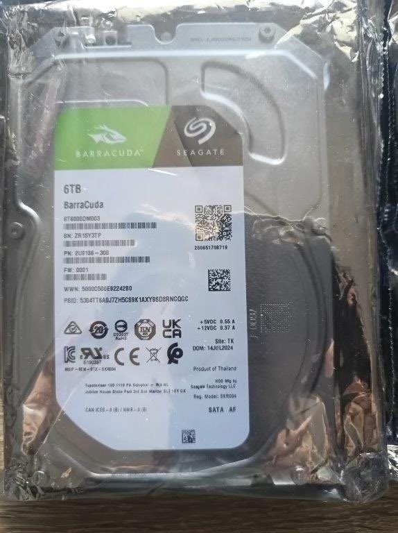 8 /6 /4TB Seagate Barracuda, Nepoužitý - Fólia - Záruka - 7