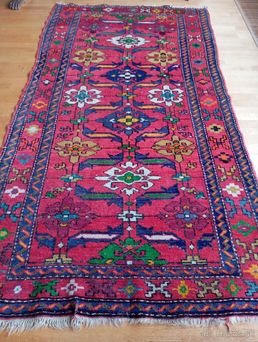 AKCIA ⭐Starožitný perzský koberec Karaja 260x140⭐ - 7