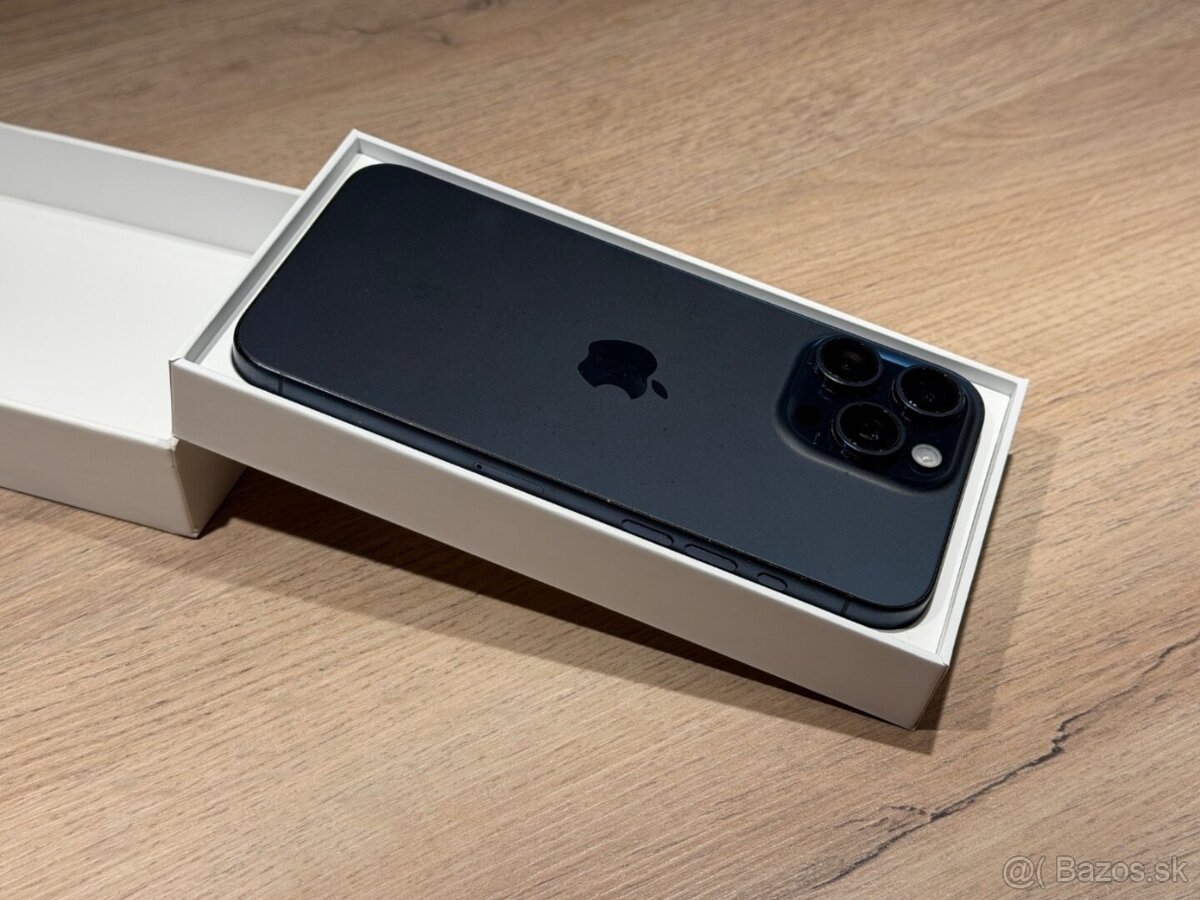 Predám iPhone 15 Pro Max 256 GB, Titanium Blue - 7