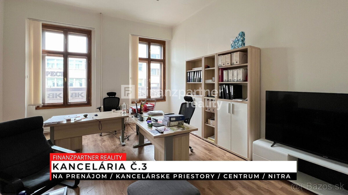 Prenájom - 3 kancelárske priestory, Centrum, Nitra - 7