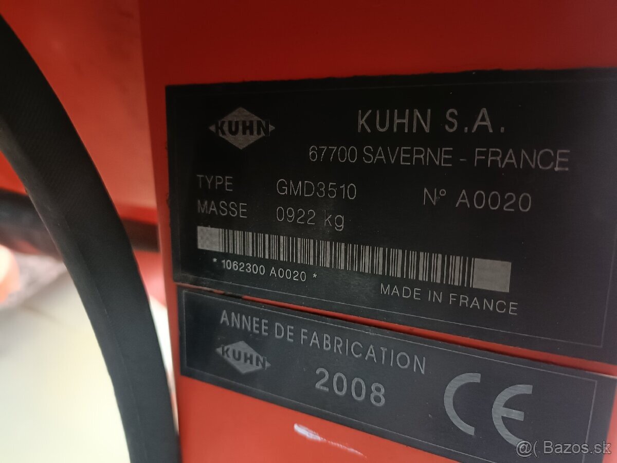 2008 3,5m Disková kosačka KUHN GMD3510 - 7