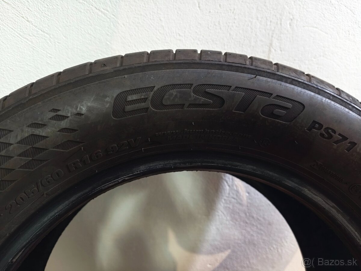Letné pneumatiky Kumho ecsta PS71 205/60 92V r16 DOT 2722 - 7