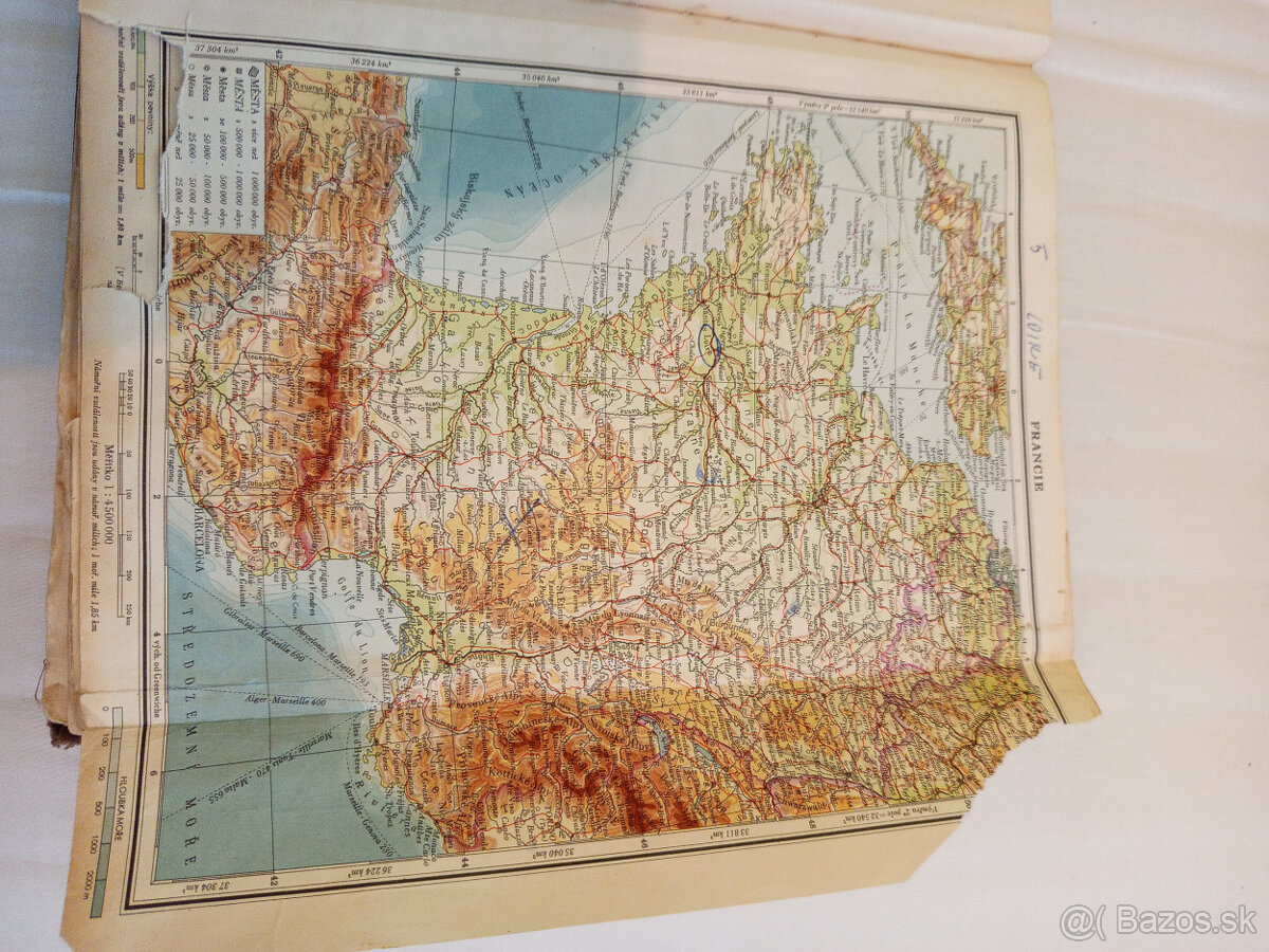 predám Školský zemepisný atlas - 7