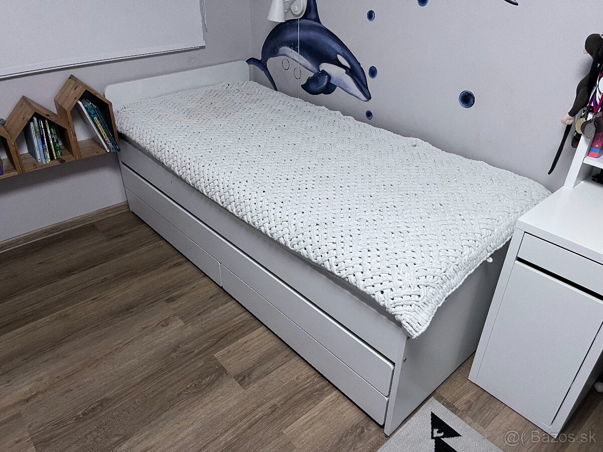 2 x IKEA SLÄKT – rozkladacia posteľ s úložným priestorom - 7