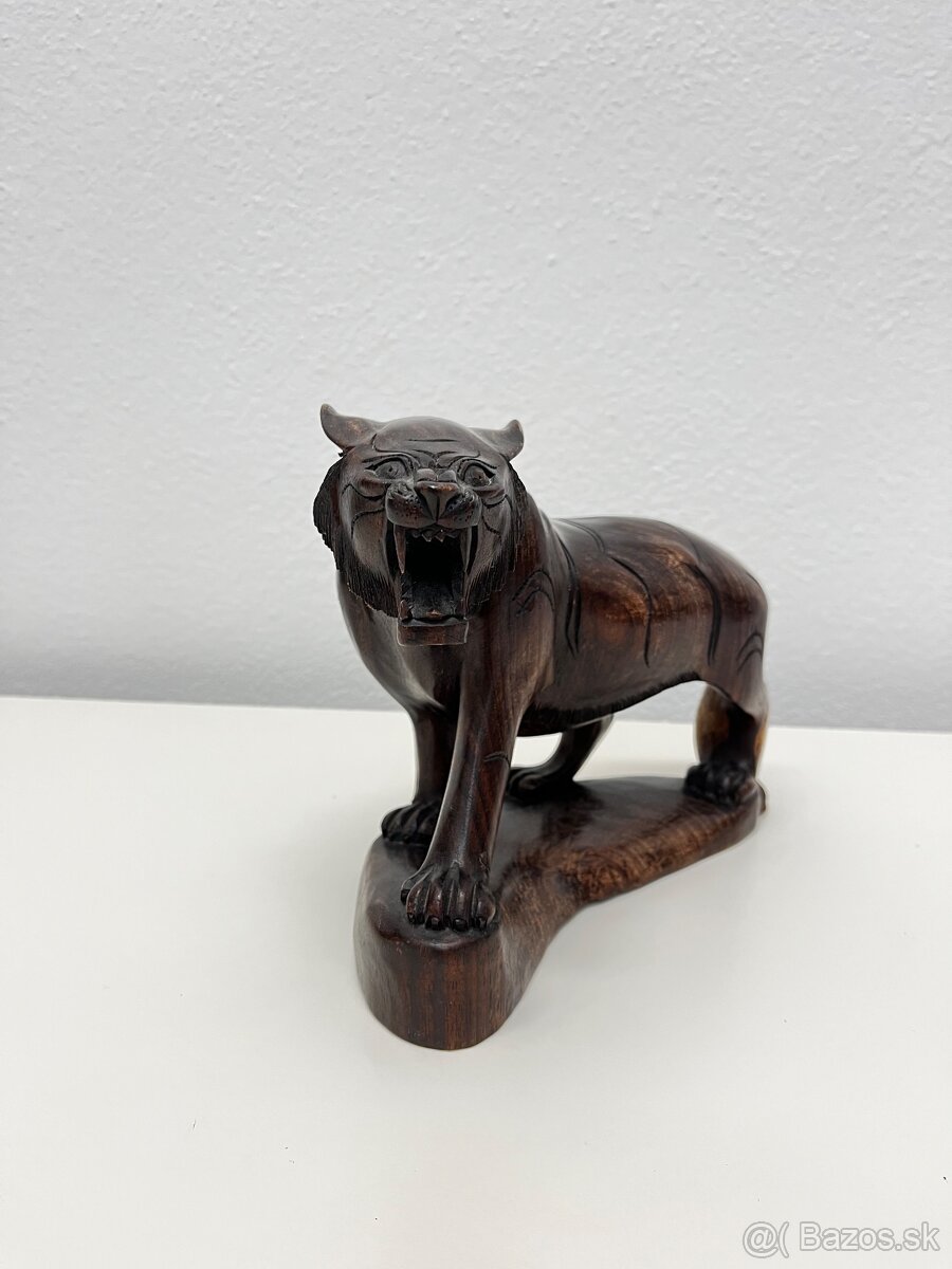 Drevený Tiger 22x17x8cm - 7