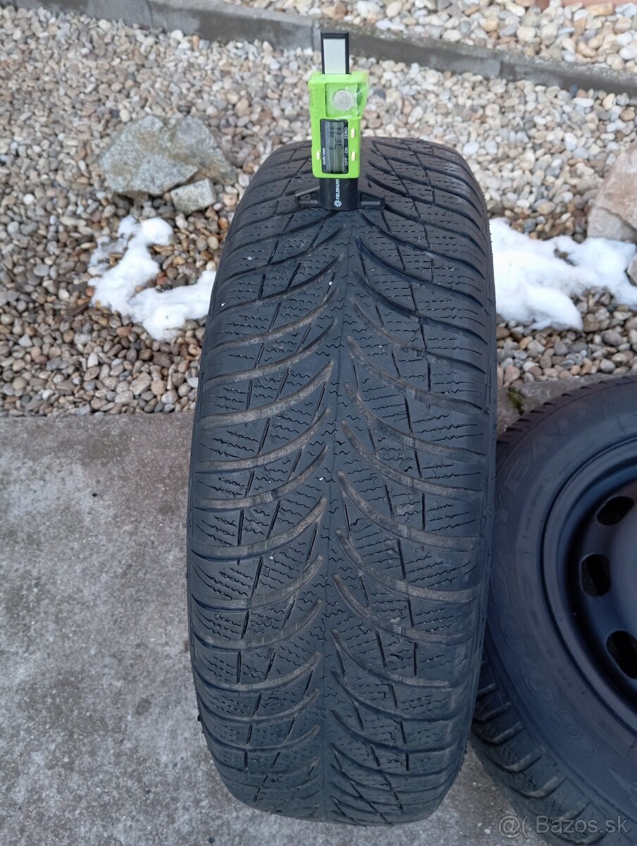 5x100 r15 plechové disky +pneumatiky - 7