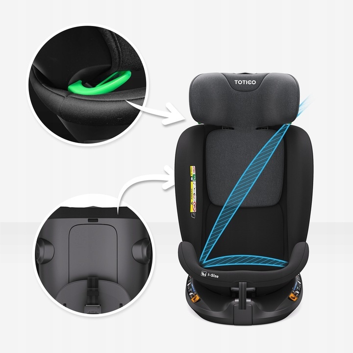 Nová autosedačka 40-150cm, ISOFIX I-size... - 7