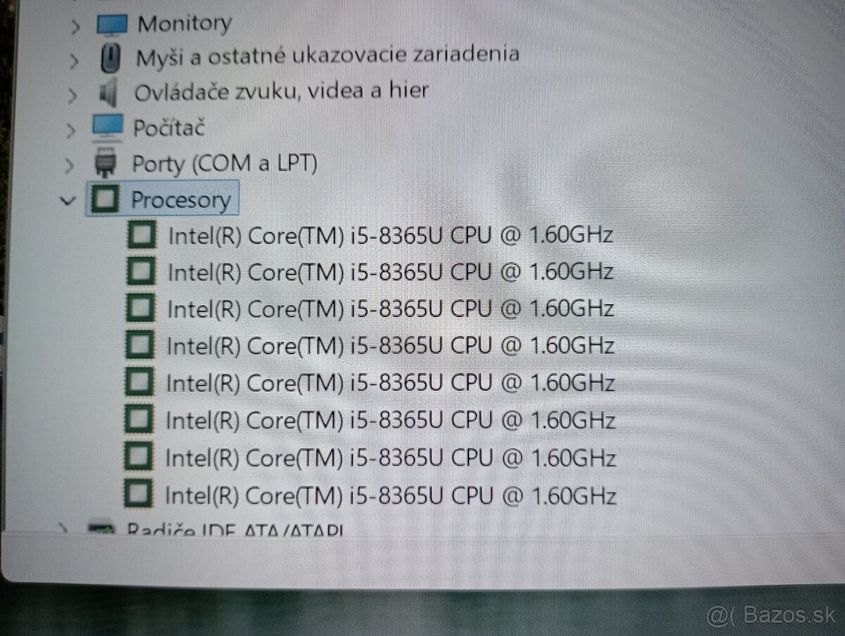 predám Dell latitude 5400 - Intel core i5 - 8gb ram -ssd - 7