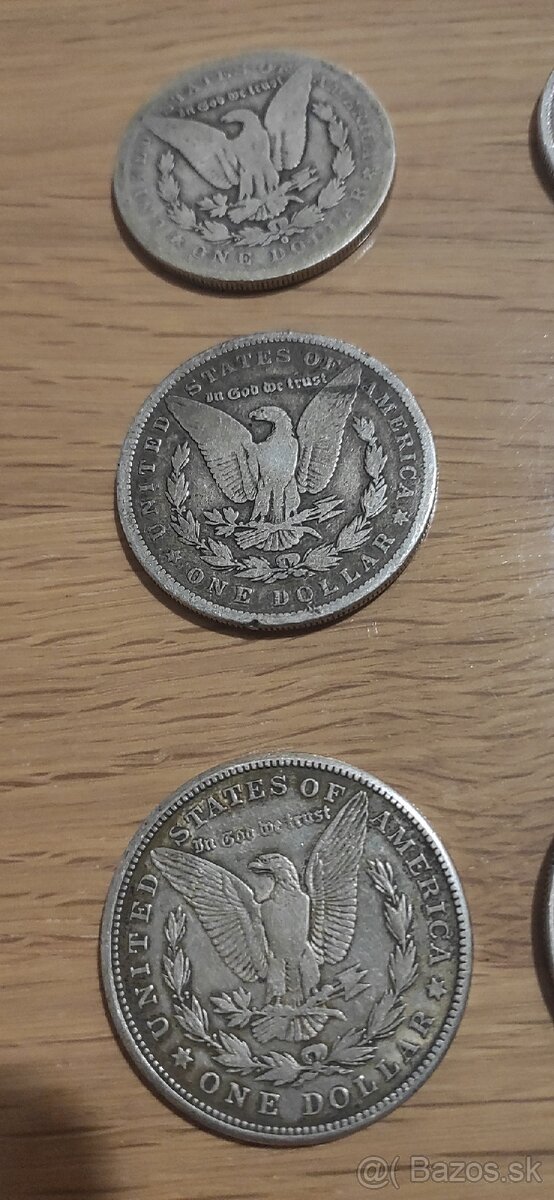 Predám strieborné mince Morgan Silver Dollar - 7