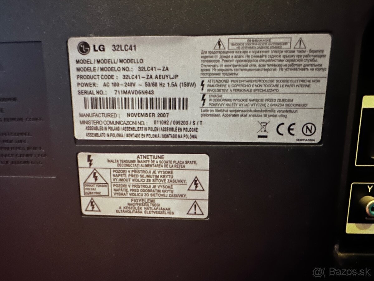 4x LCD TV (1xSony Bravia, 3xLG) - 7