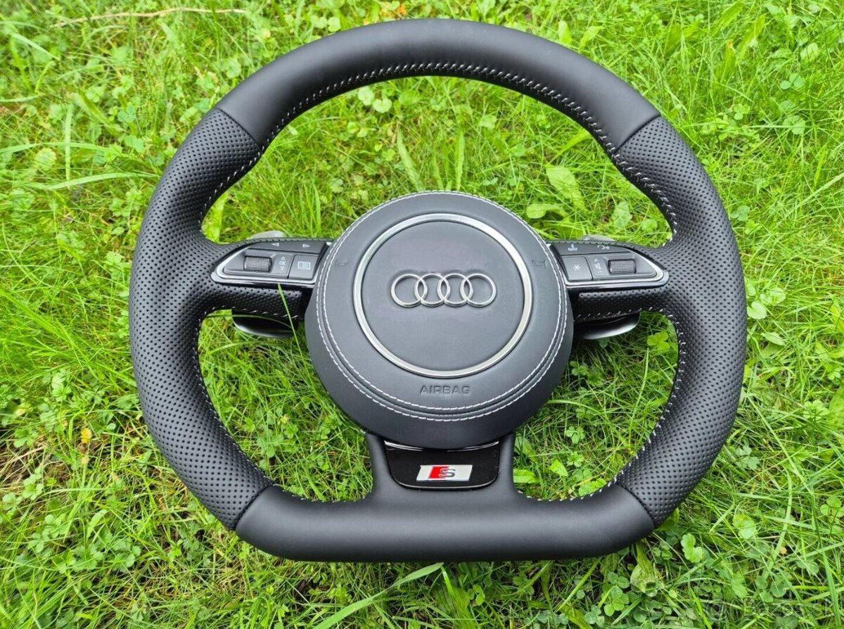 -AUDI VOLANT KOŽENÝ MULTIFUNKCNY ZKOSENY - 7