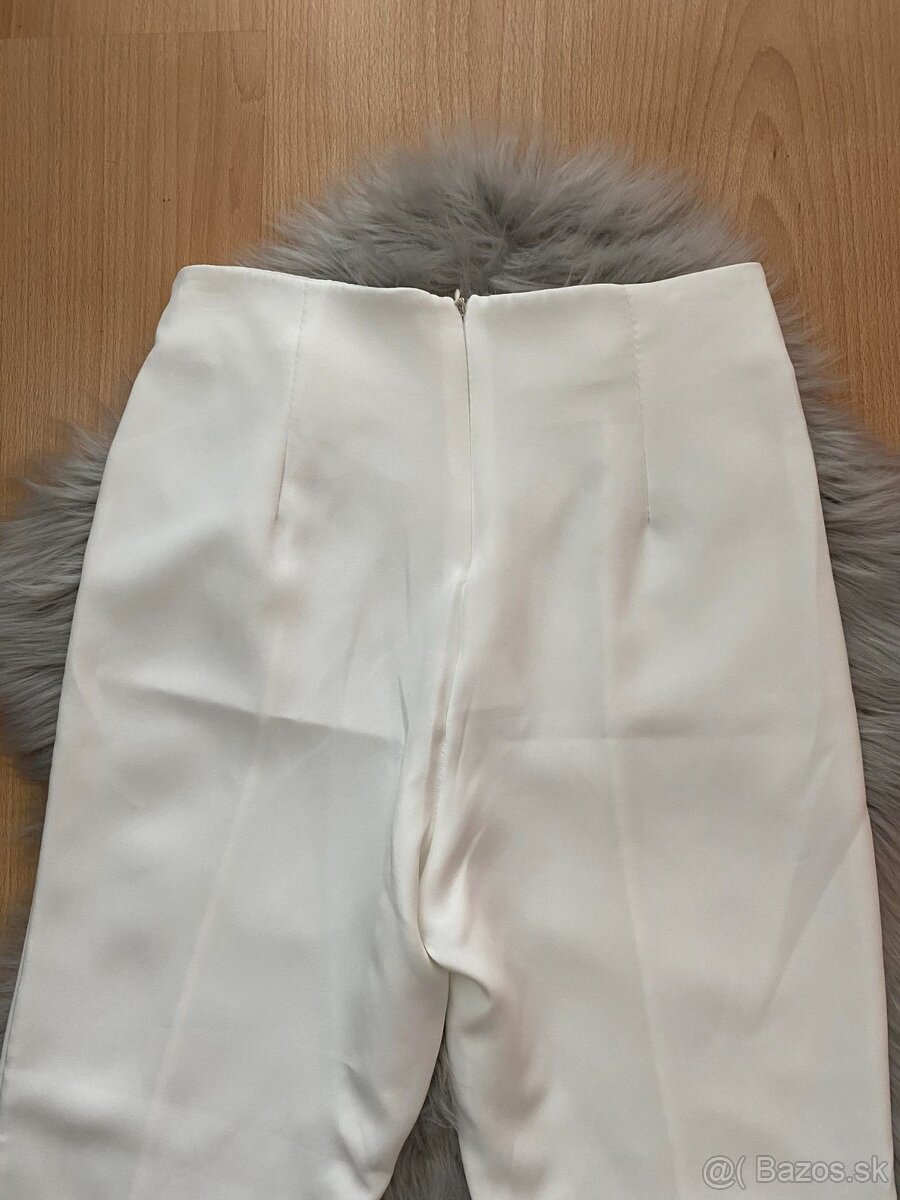 Biele elegantné nohavice - 7