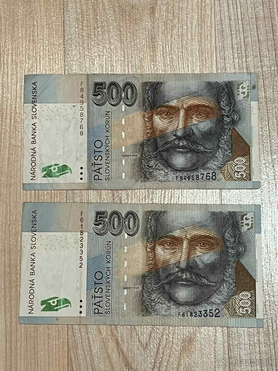 Slovenské bankovky/koruny pred eurom - 7