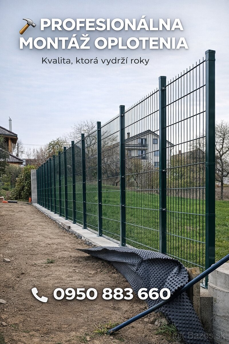 Montáž oplotenia... - 7
