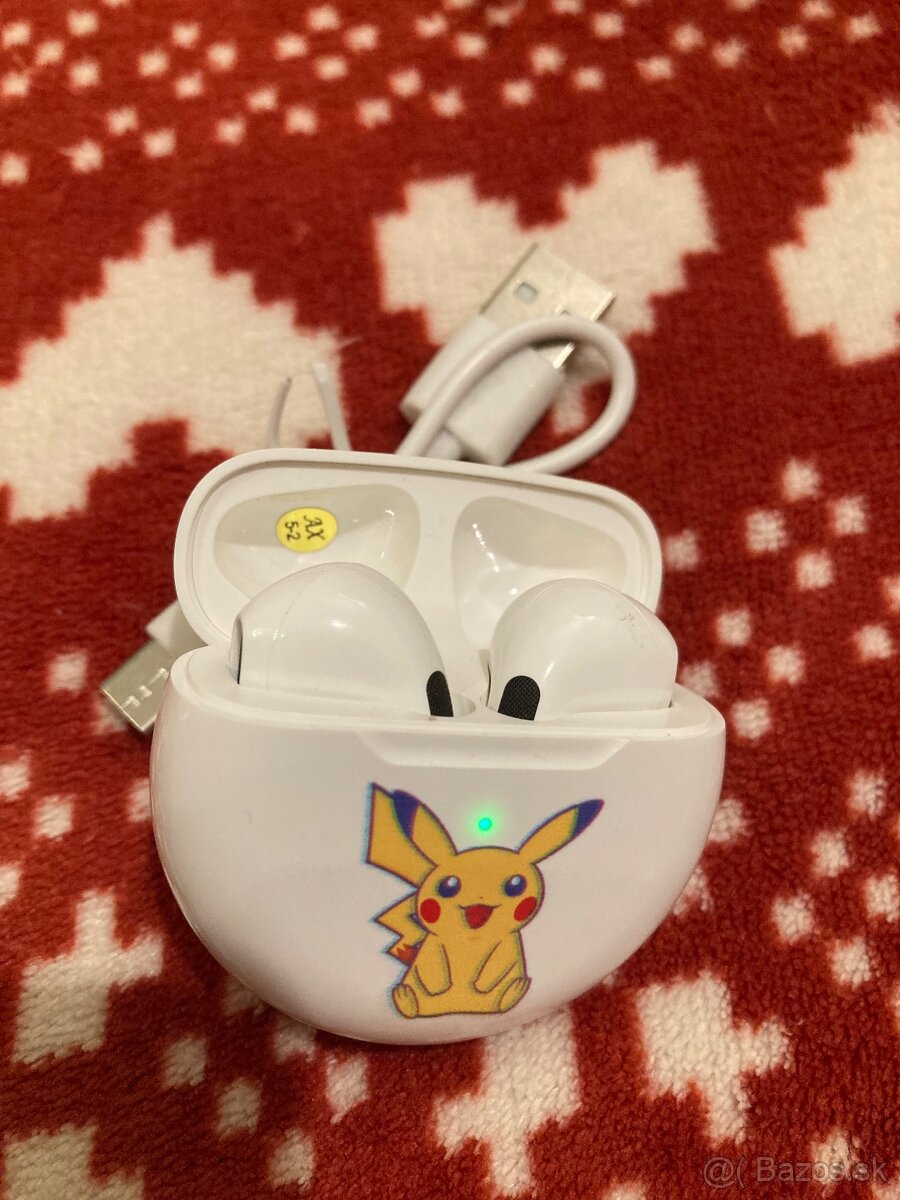 Nové detské bezdrôtové slúchadlá Pokémon Pikachu - 7