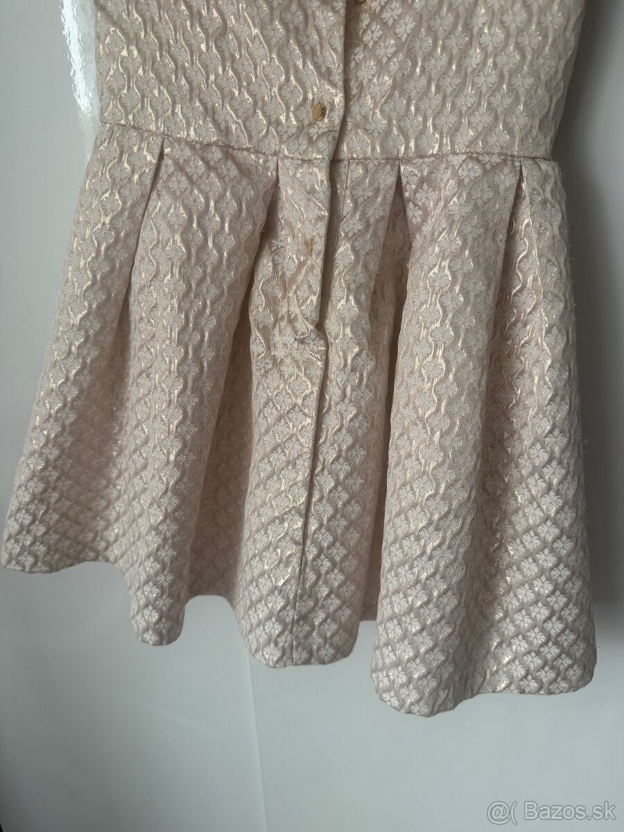 Zlaté spoločenské šaty pre malé princezné v.92 CoolClub - 7