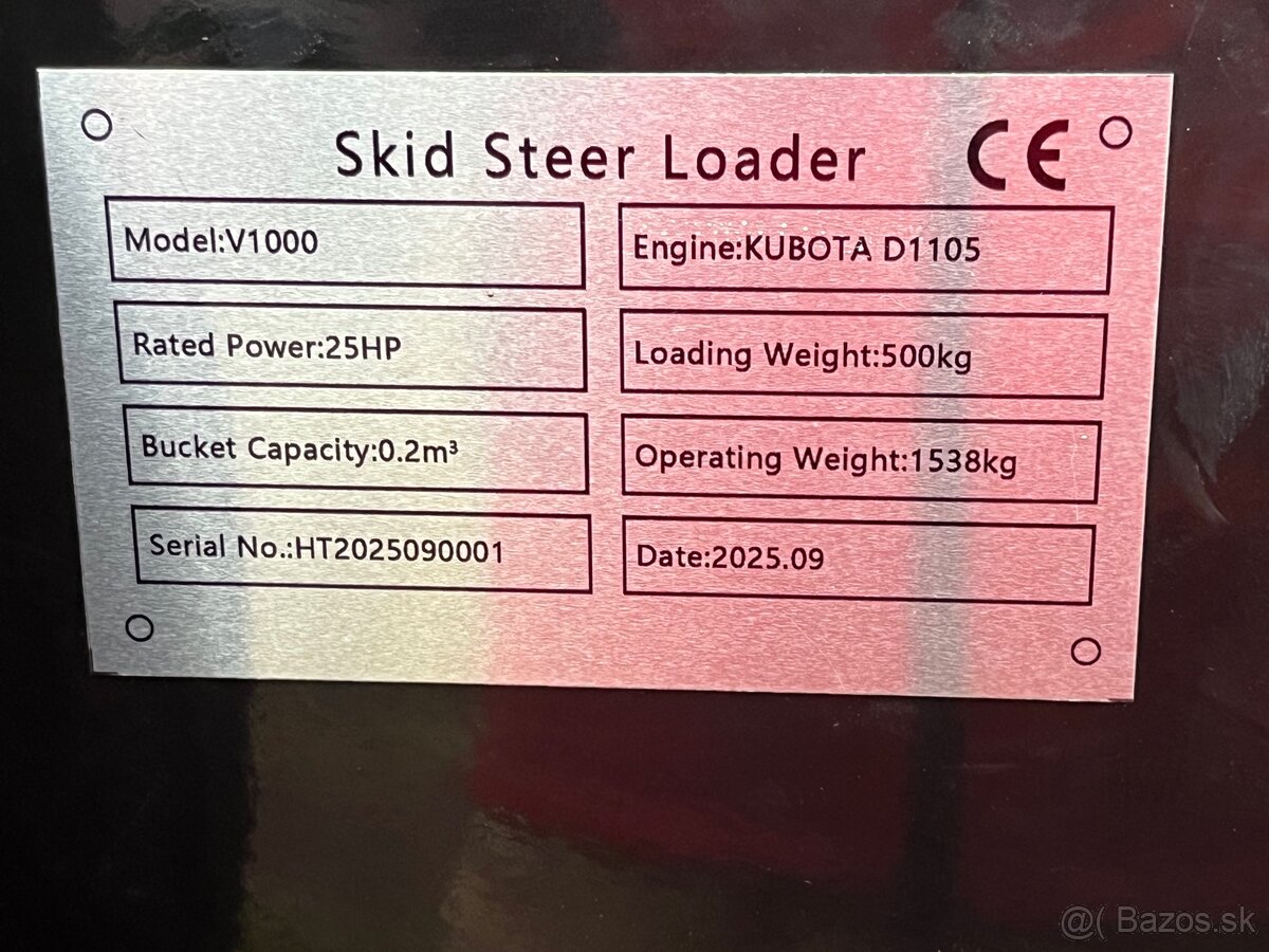 Mini Nakladač Kubota motor nafta - 7