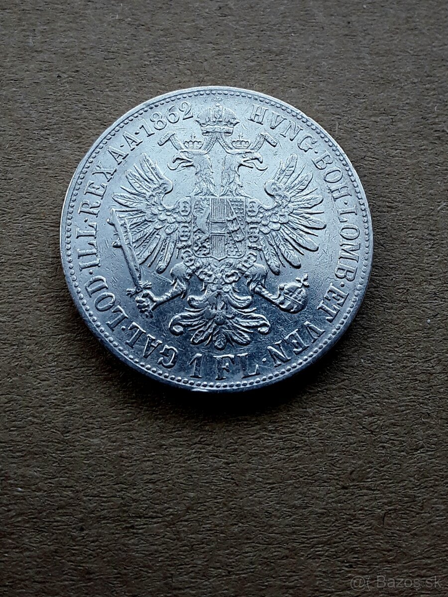 Zlatnik 1862 V, vzacny - 7