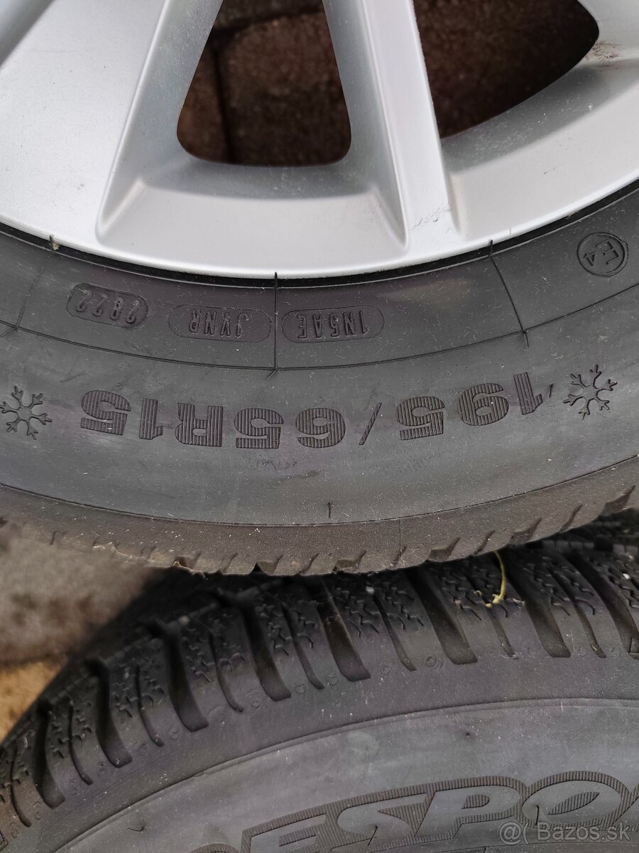 5x112 R15 - 195/65 Zimná komplet sada disky + pneumatiky - 7