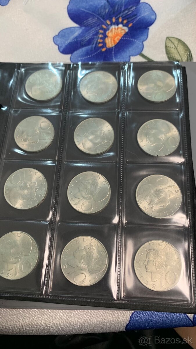 10 schillingove mince ( striebro) - 7