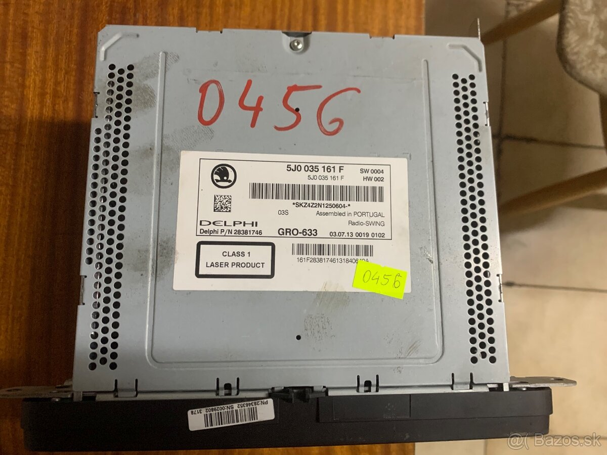 Predám autorádia originál vw škoda aj s kódom - 7