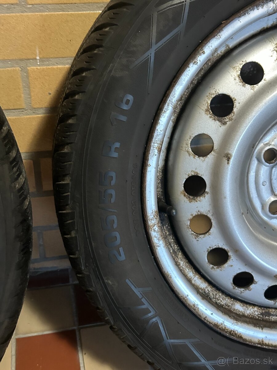 Plechové 5x114,3 r16+zimné pneu Vredestein Wintrac 205/55 - 7
