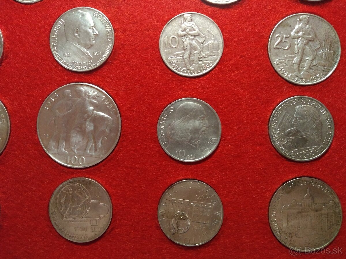 Sada Československých Strieborných mincí 1928-1992 - 7