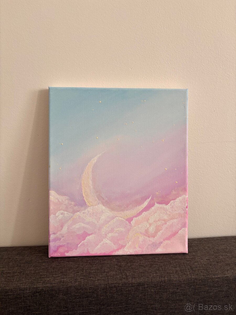 Rucne malovany obraz tempery na platne - 7