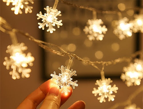 Svetelna retaz vlocky 6 m/40 led - 7