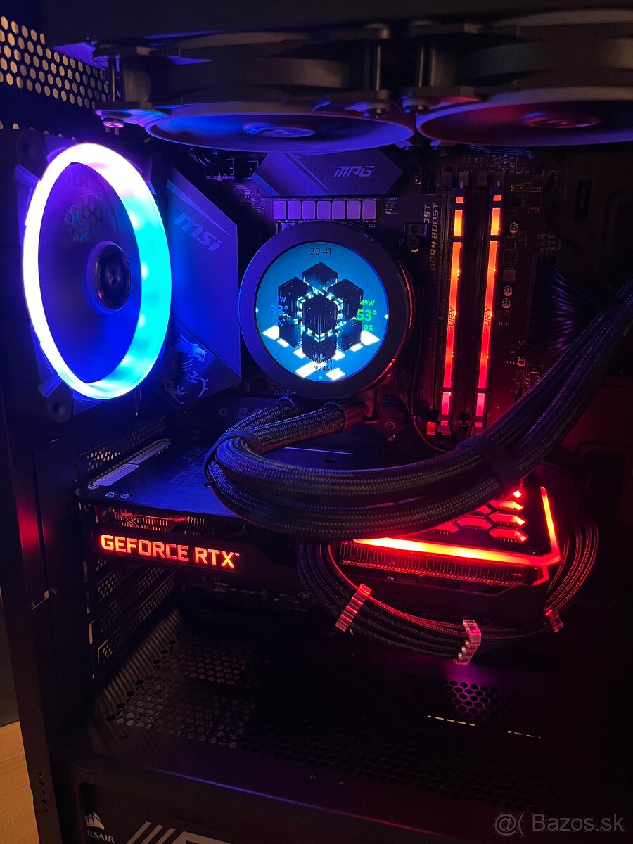 Predám herný PC i7-10700kf RTX3060Ti 32GB RAM - 7