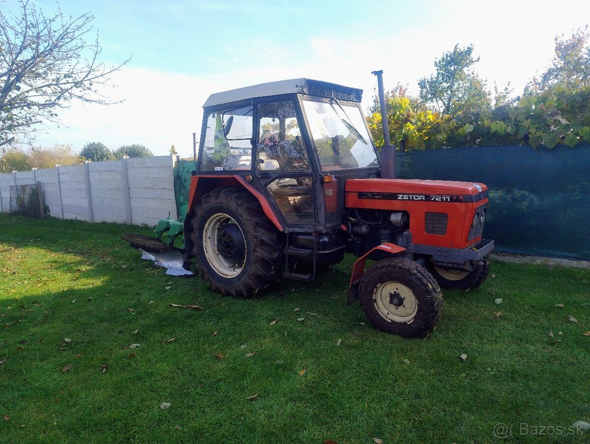 Vymením Zetor 7211 stp ŠPZ aj z mulcovacom - 7