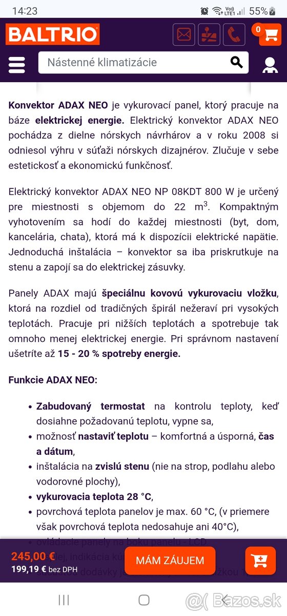 Elektricky konvektor -radiator - 7