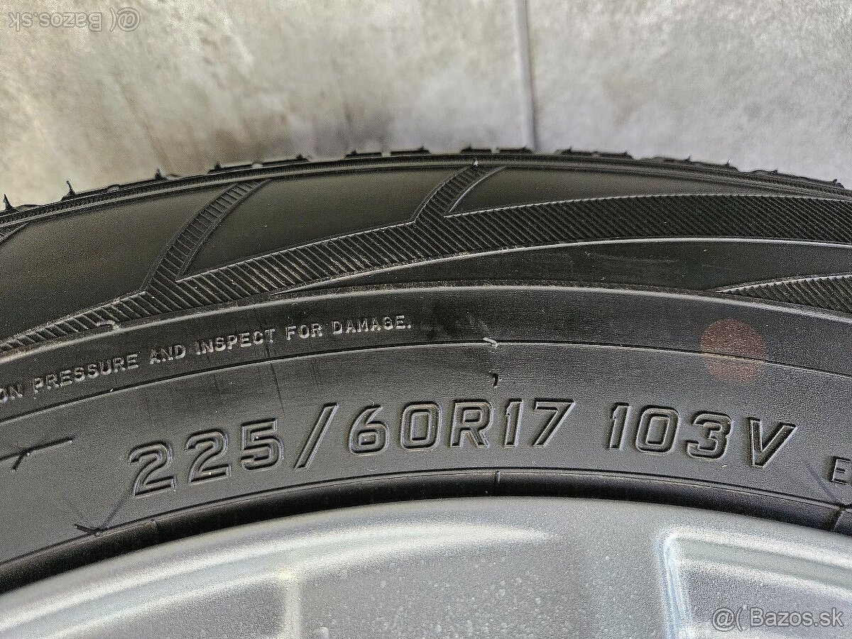 ‼️Alu disky SUBARU 17"+❄️zimné pneu 225/60 R17 + TPMS - 7