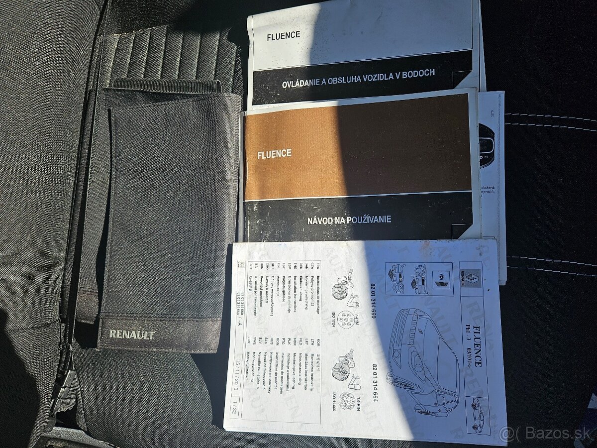 Fluence 1.6 16V Limited, ťažné, LPG, 80kw, EURO 5 - 7