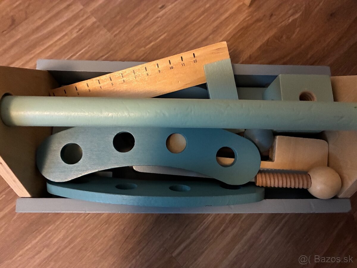 Drevený ponk Little Durch + box s náradím - 7