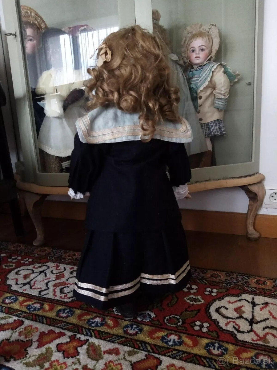 Vzácna stará francúzska bábika Baby Steiner so zatvorenými ú - 7
