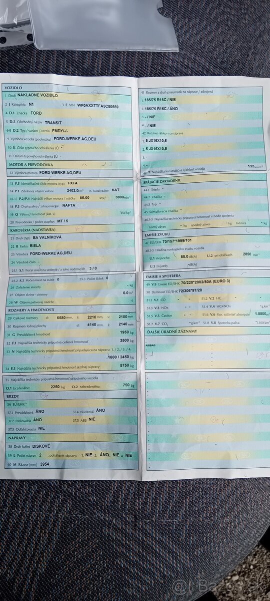 Predám Vymením Ford Transit Valník - 7