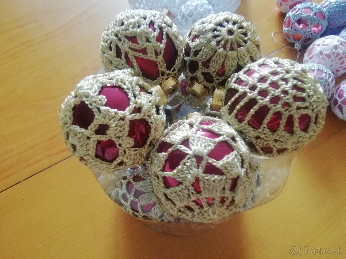 Háčkované vianočné ozdoby - 7